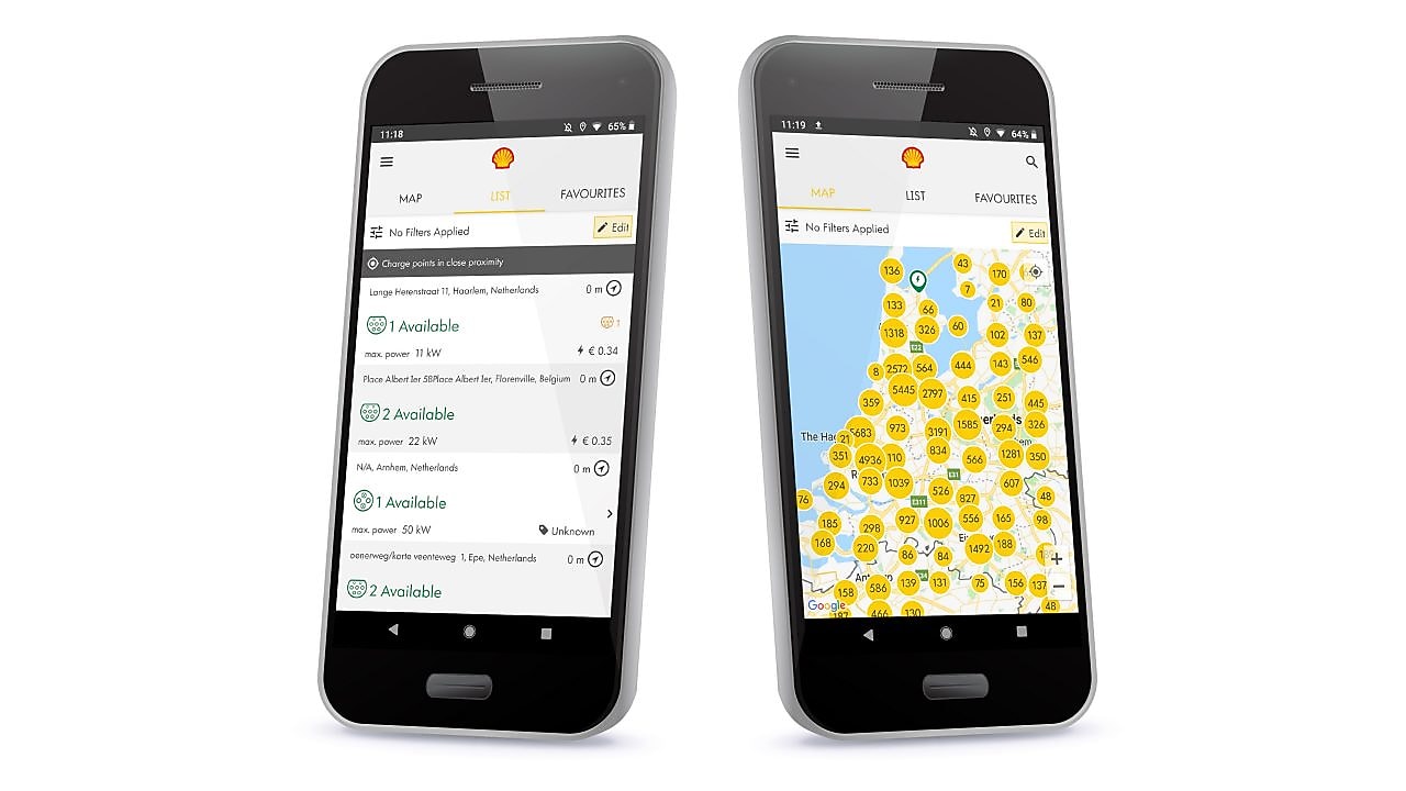 l’APP Shell Recharge