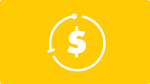 Symbole de dollar dans une icône circulaire