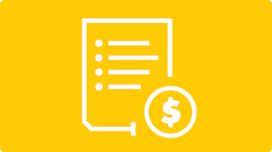 Papier avec une icône de pièce de monnaie