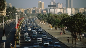 Embouteillages sur Marine Drive à Bombay, Inde